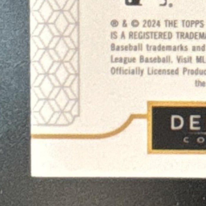 2024 Topps Definitive Collection Francisco Lindor Jumbo Relic Blue /30 Mets