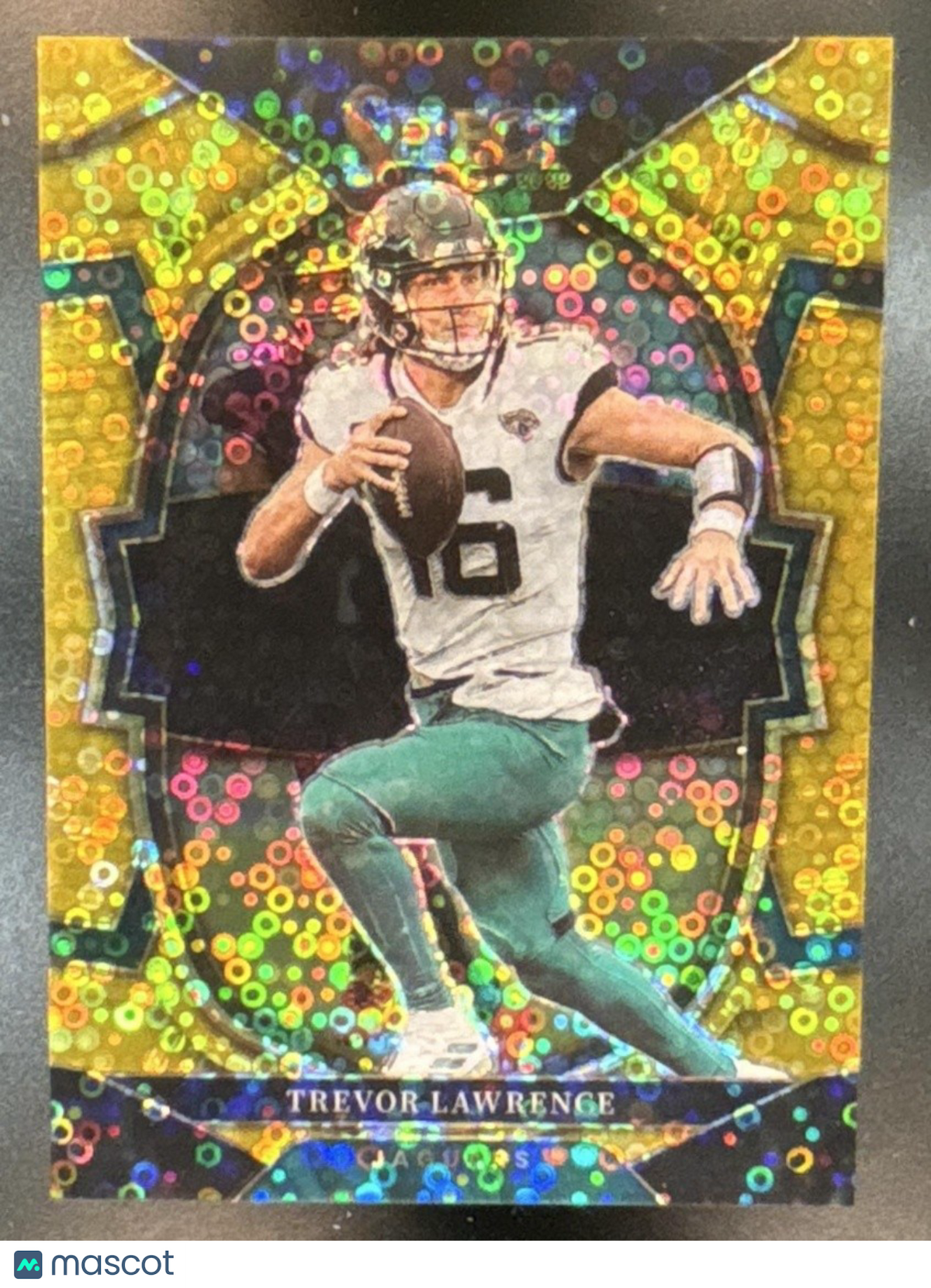 2022 Panini Select Trevor Lawrence Gold Disco Prizm /10 #41 Jacksonville Jaguars