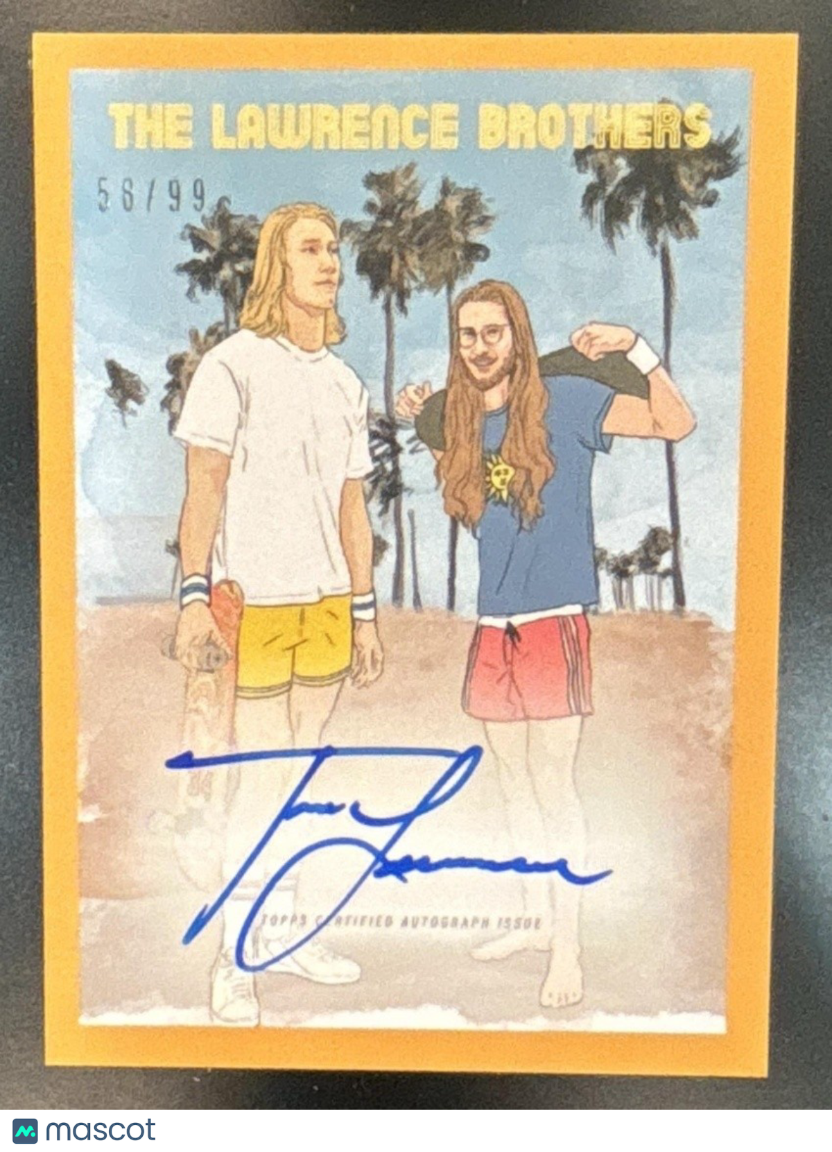 2021 Topps x Trevor Lawrence Auto Orange /99 #40-A RC