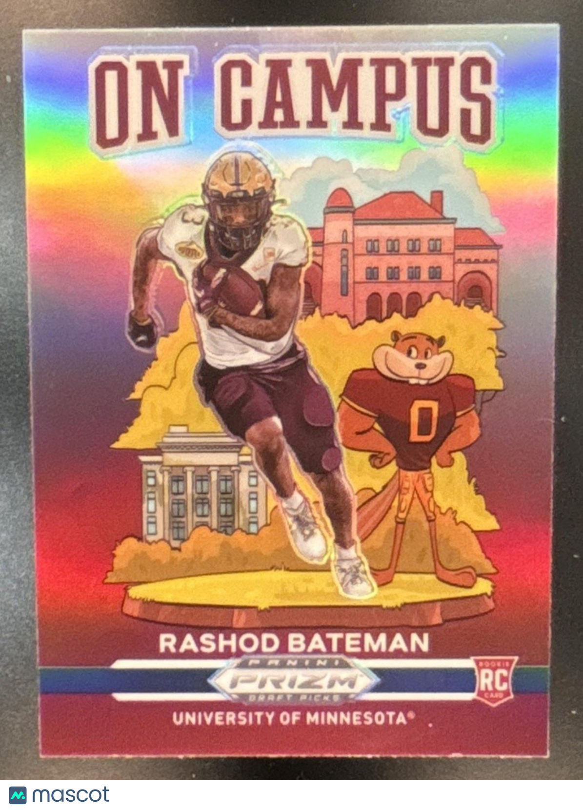 2021 Panini Prizm Draft Picks Collegiate Rashod Bateman On Campus #OC-RB RC