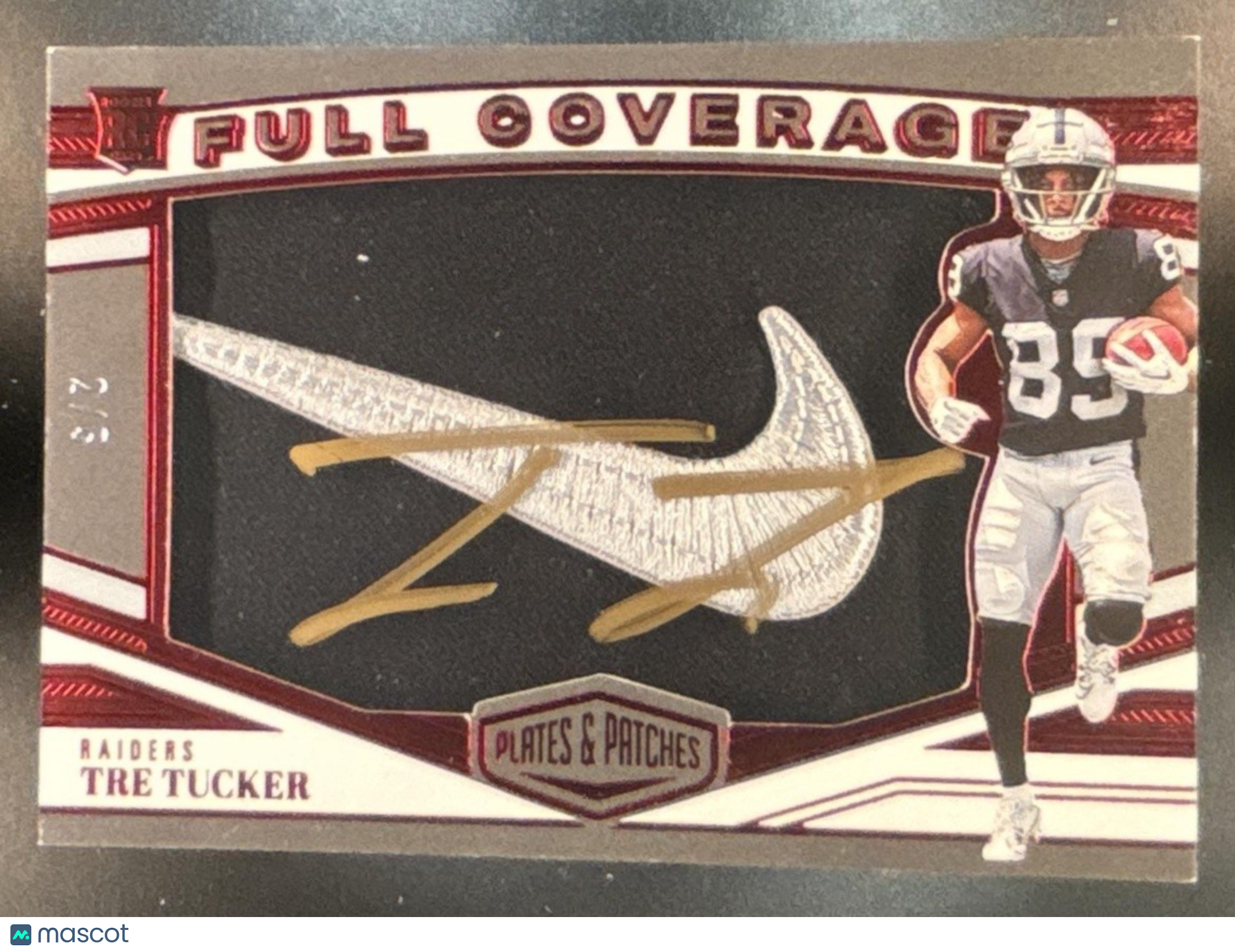 2023 Panini Plates & Patches Tre Tucker Full Coverage Auto (Nike Patch) /5 RC