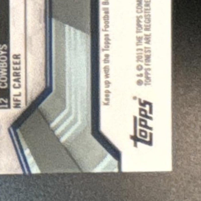 2013 Topps Finest Jason Witten Prism Refractor /25 #26 Dallas Cowboys