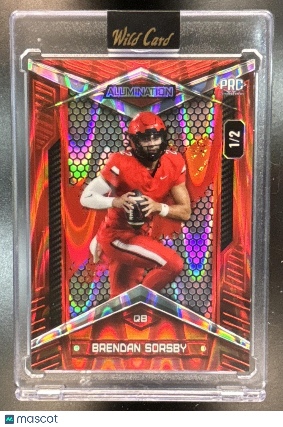 026 Wild Card Alumination Brendan Sorsby Red Wave # 1/2 PRC Rookie