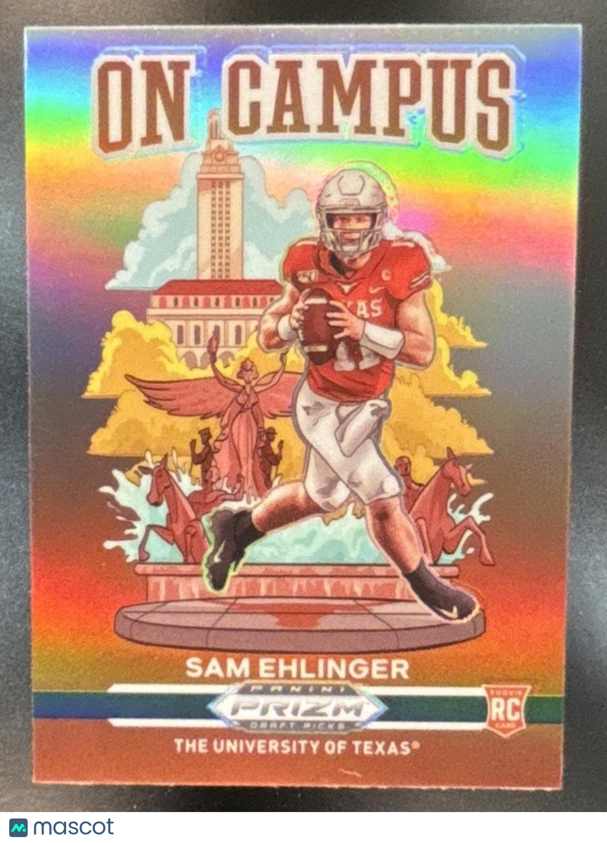 2021 Prizm Draft Picks Collegiate Sam Ehlinger On Campus RC Texas Longhorns