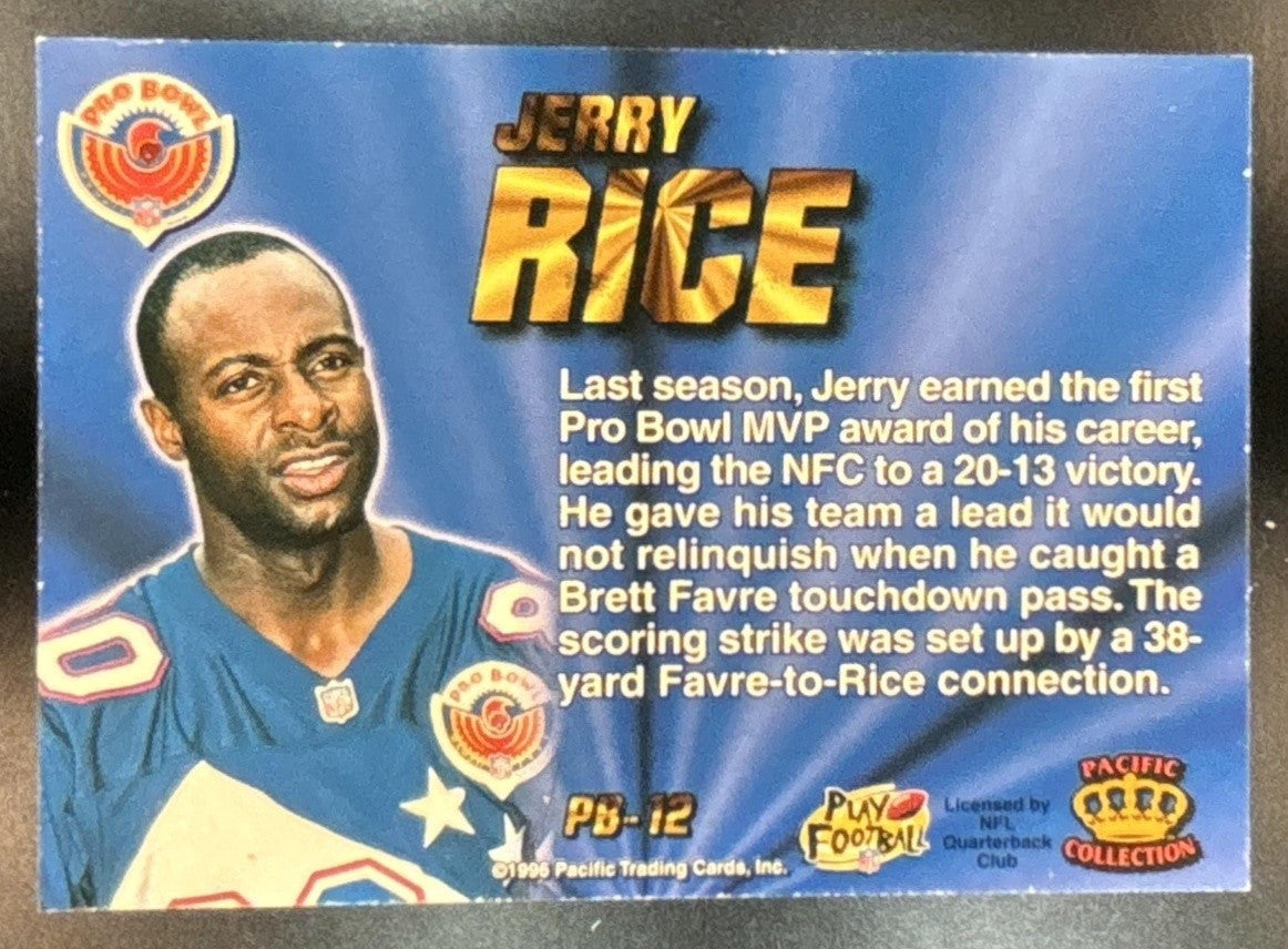 1996 Pacific Invincible Jerry Rice Pro Bowl #PB-12 San Francisco 49ers