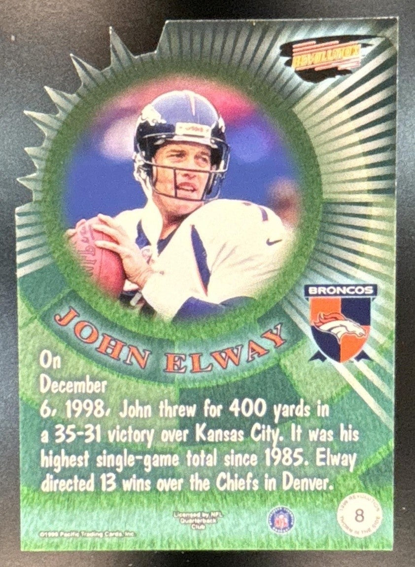1999 Pacific Revolution John Elway Thorn in the Side #8 Denver Broncos