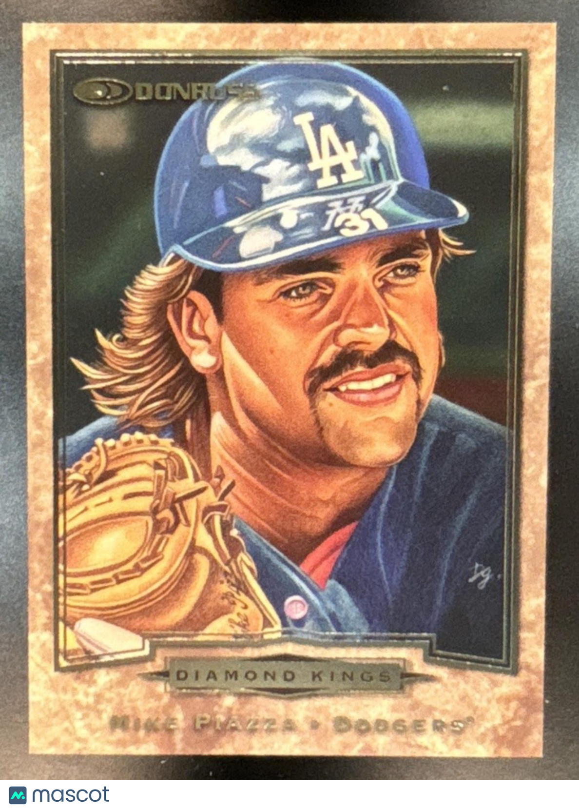 1998 Donruss Mike Piazza Diamond Kings /10000 #17 Los Angeles Dodgers