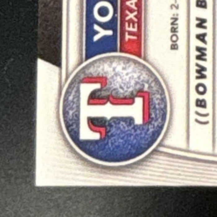 2025 Bowman Draft Yolfran Castillo Chrome Black X-Fractor /10 #BDC-107 Rangers