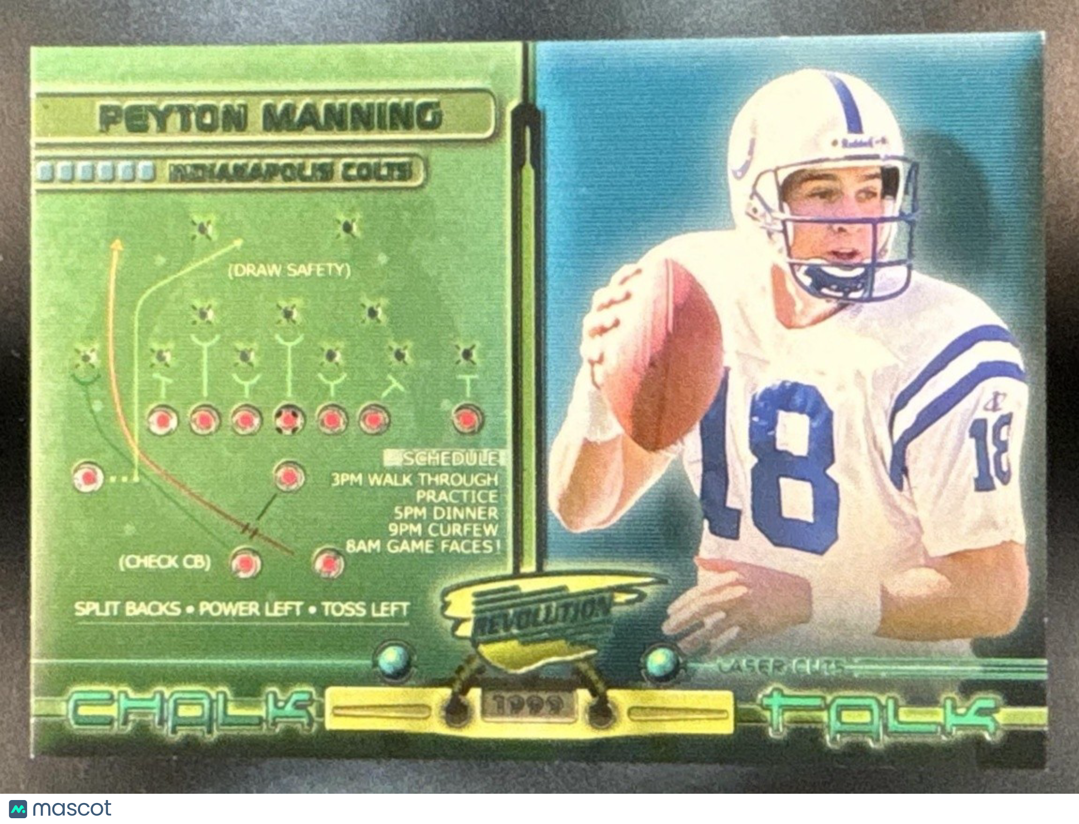 1999 Pacific Revolution Peyton Manning Chalk Talk #11 Indianapolis Colts