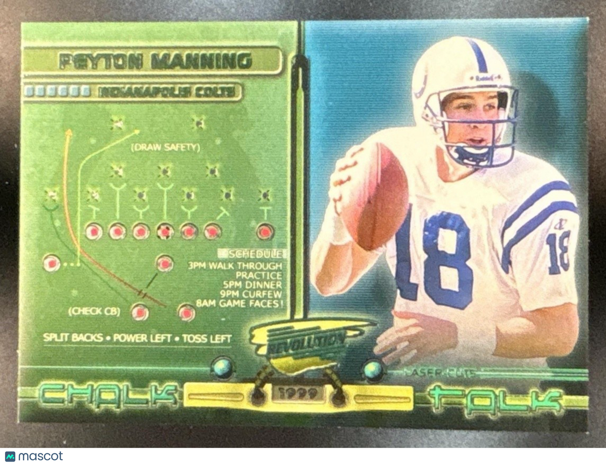 1999 Pacific Revolution Peyton Manning Chalk Talk Indianapolis Colts