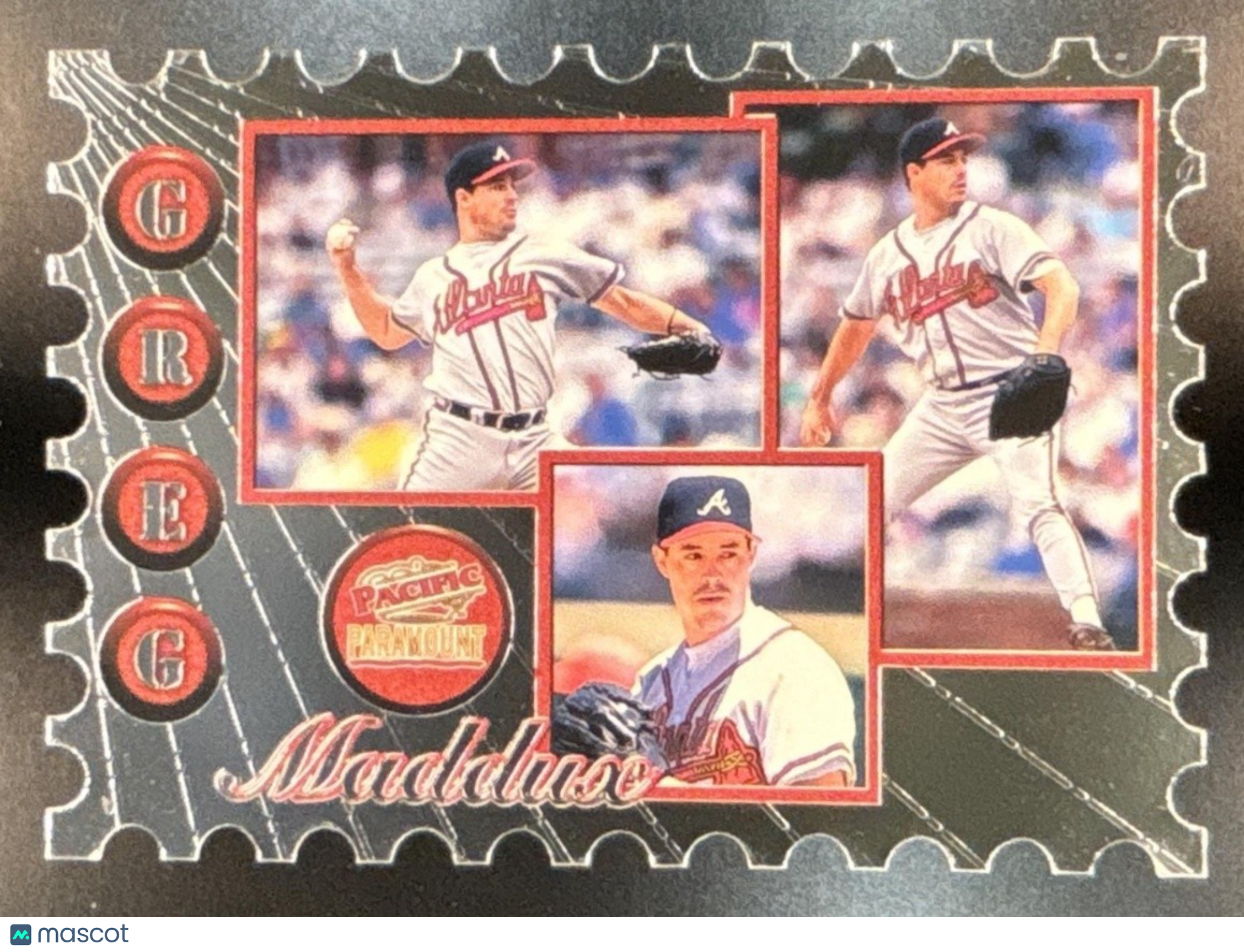1998 Pacific Paramount Greg Maddux Special Delivery #2 Atlanta Braves