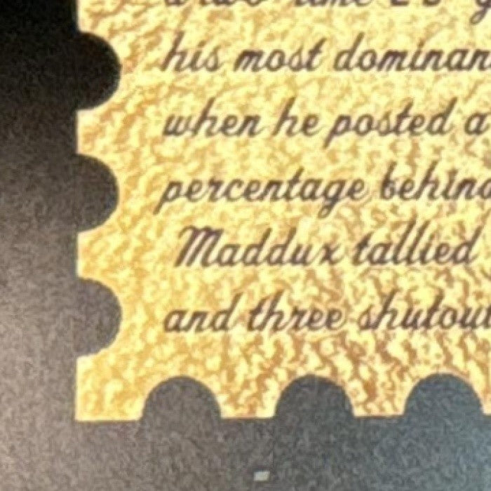 1998 Pacific Paramount Greg Maddux Special Delivery #2 Atlanta Braves