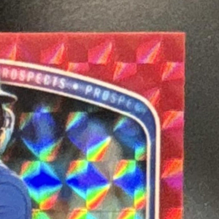 2025 Bowman Draft Yolfran Castillo Chrome Red Geometric /5 #BDC-107 Rangers