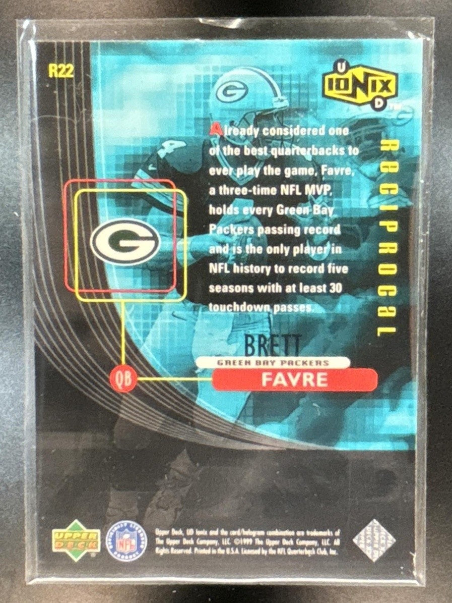 1999 Upper Deck Ionix Brett Favre Reciprocal Green Bay Packers