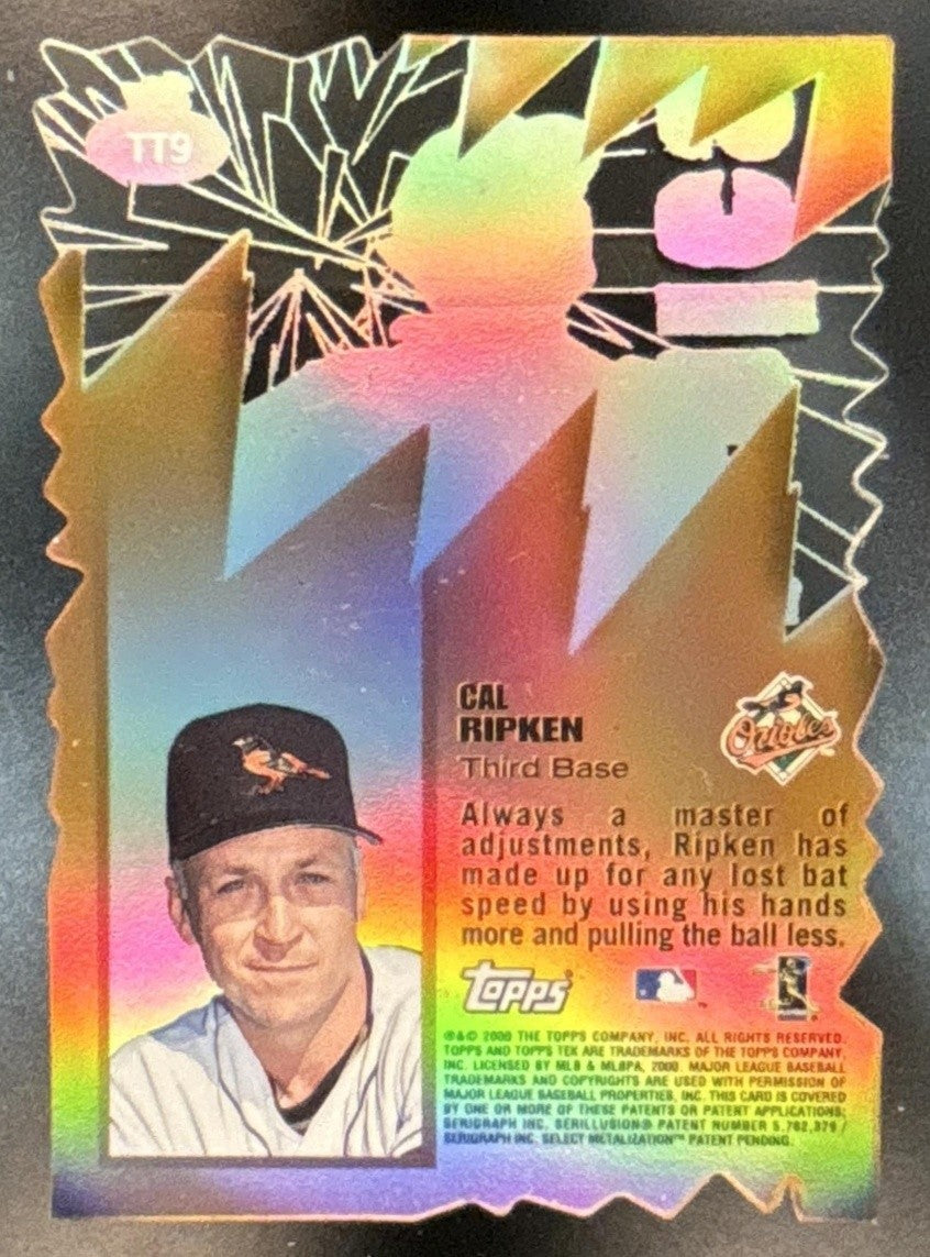 2000 Topps Tek Cal Ripken TEKtonics #TT9 Baltimore Orioles