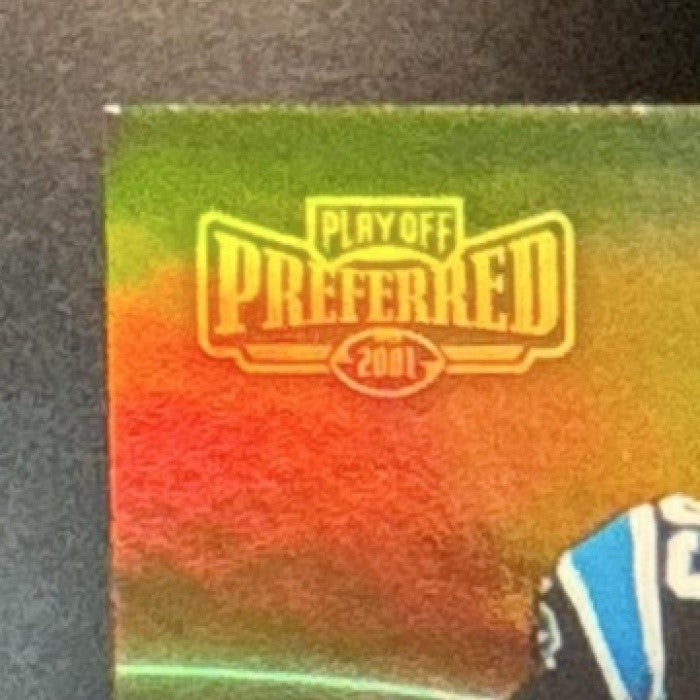 2001 Playoff Preferred Steve Smith Signatures #071 RC Auto Panthers