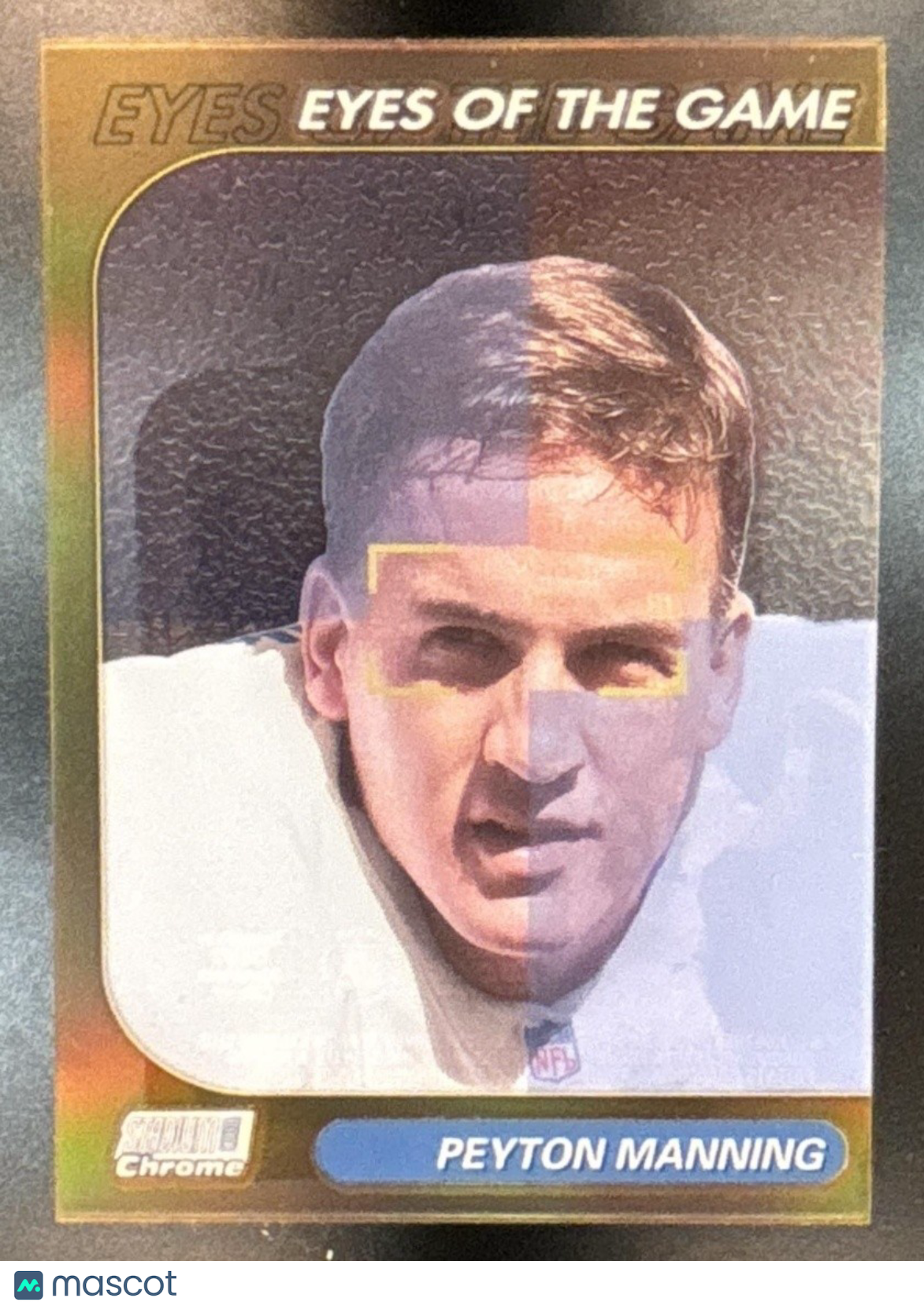 1999 Topps Stadium Club Chrome Peyton Manning Eyes of the Game Refractor Colts