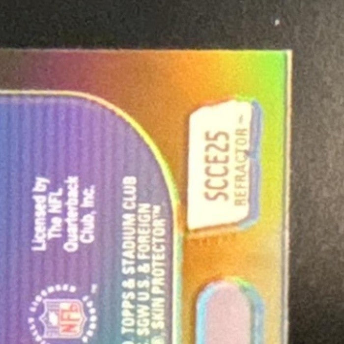 1999 Topps Stadium Club Chrome Peyton Manning Eyes of the Game Refractor Colts