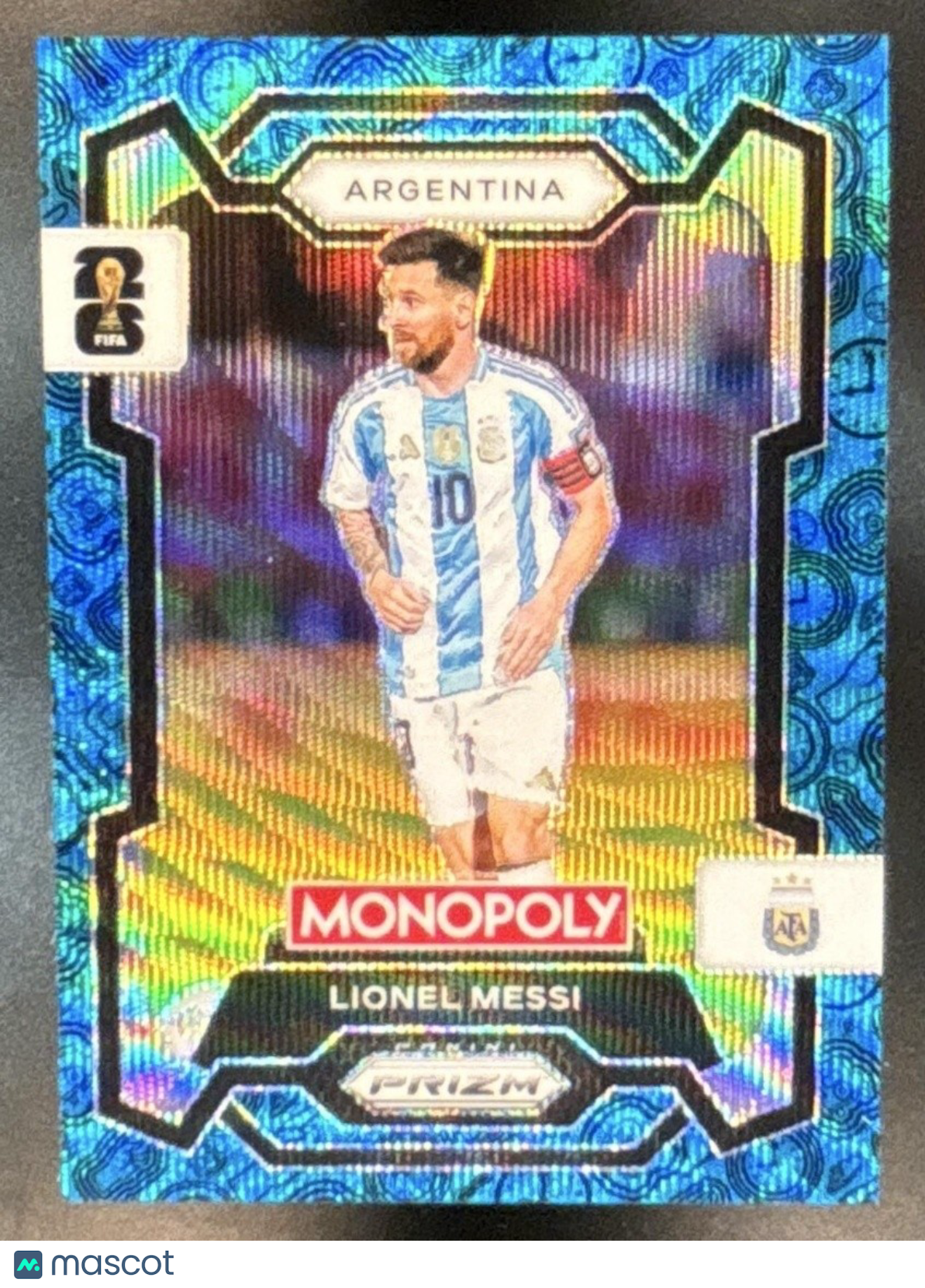 2026 Prizm Monopoly World Cup Lionel Messi Four Corners Blue Wave #1