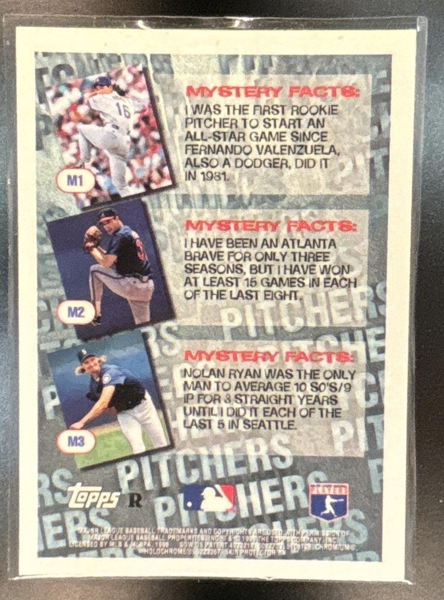 1996 Topps Greg Maddux Mystery Finest Refractor #M2 Atlanta Braves