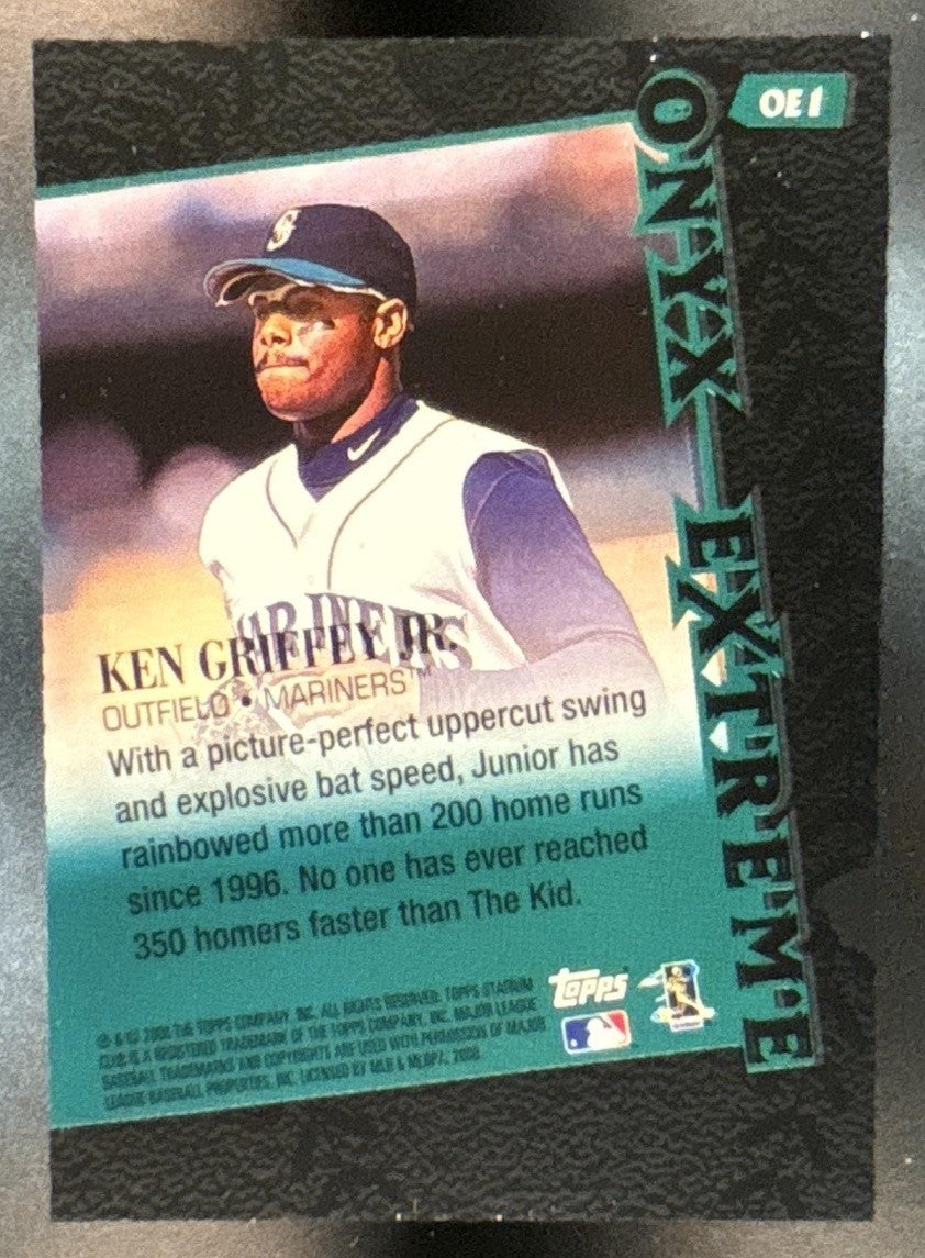 2000 Topps Stadium Club Ken Griffey Jr. Onyx Extreme Die Cuts Seattle Mariners