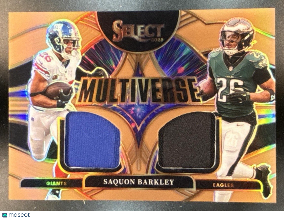 2025 Panini Select Saquon Barkley Multiverse Jerseys Copper Prizm /49 #MVJ-SBY
