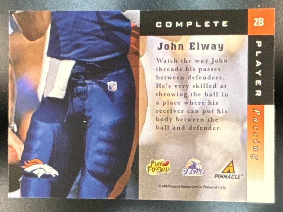 1998 Score John Elway Complete Players #2B Denver Broncos