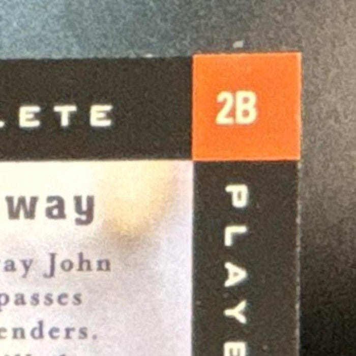 1998 Score John Elway Complete Players #2B Denver Broncos