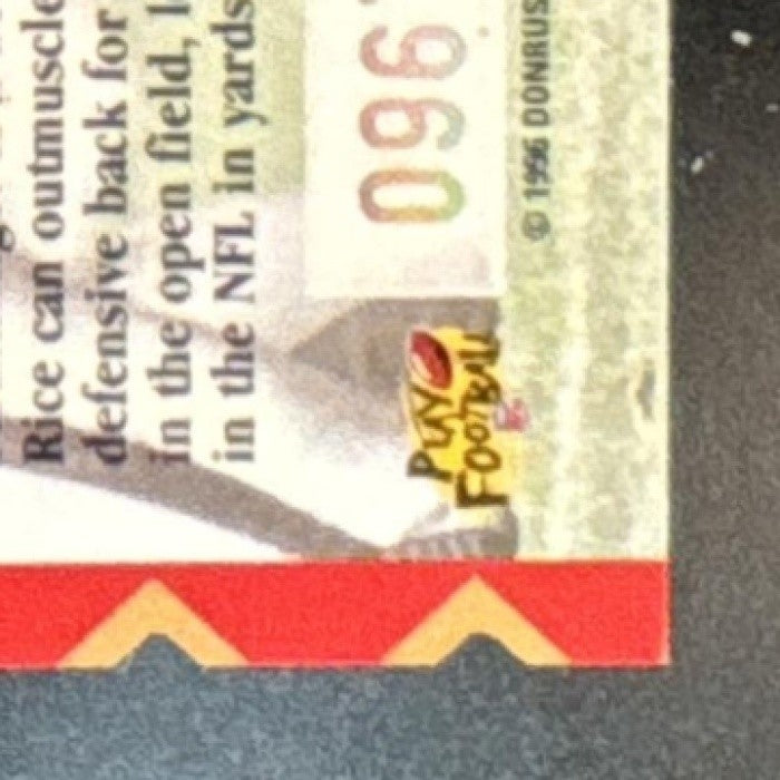 1996 Donruss Jerry Rice Hit List /10000 #17 San Francisco 49ers