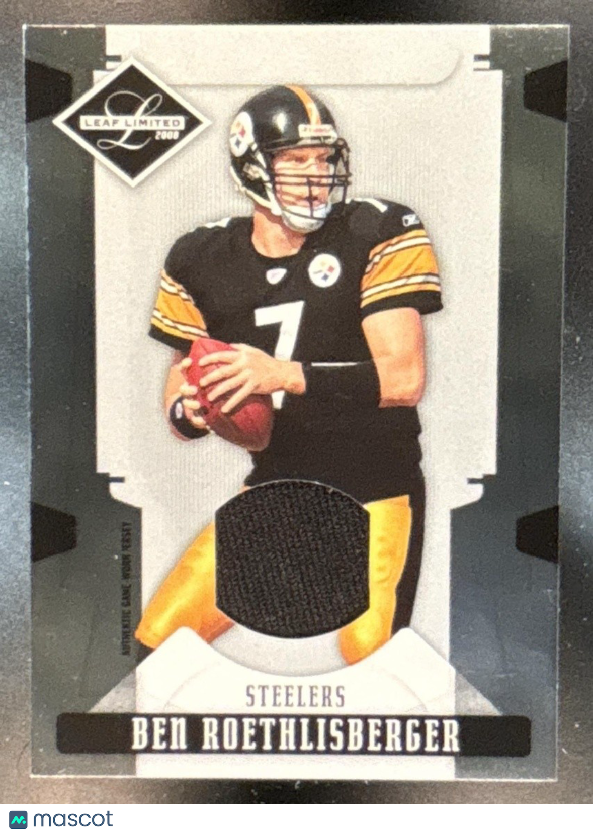 2008 Leaf Limited Ben Roethlisberger Threads /100 #77 MEM Pittsburgh Steelers