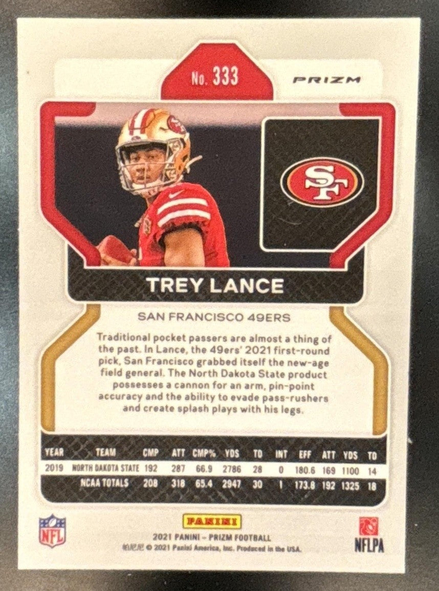 2021 Panini Prizm Trey Lance Disco #333 RC San Francisco 49ers
