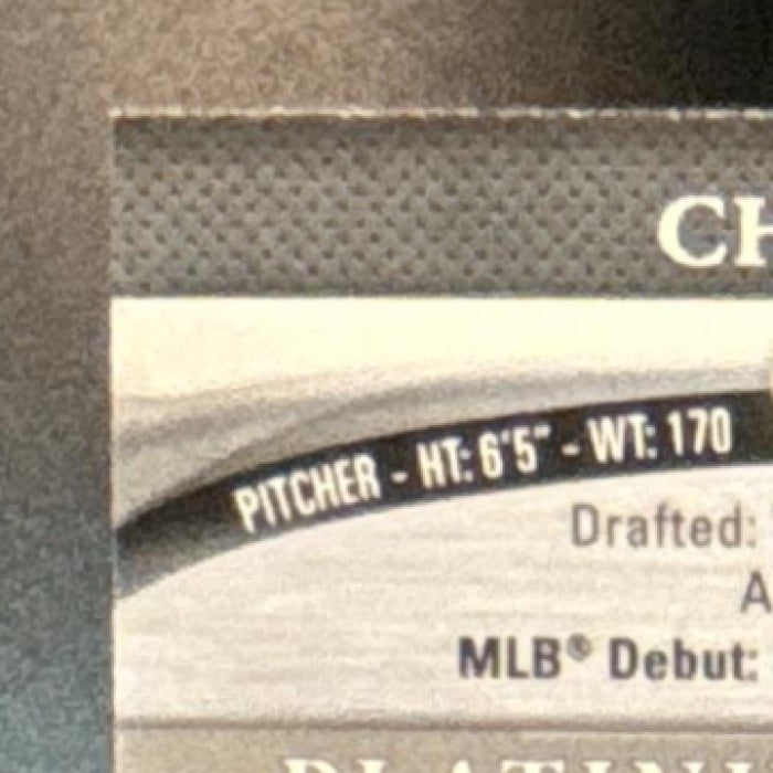 2011 Bowman Platinum Chris Sale #35 RC Chicago White Sox