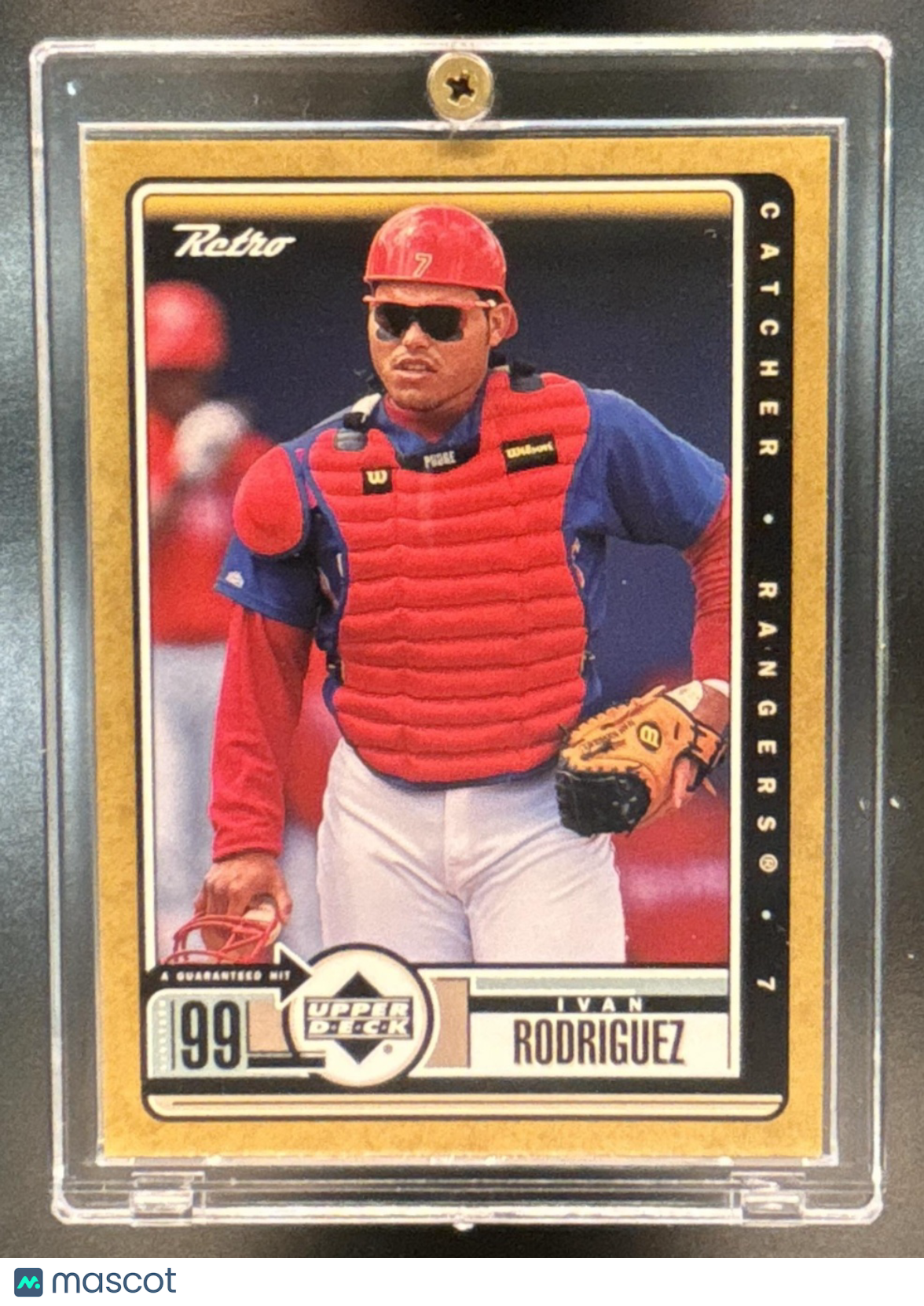1999 Upper Deck Retro Ivan Rodriguez Gold /250 #83 Texas Rangers