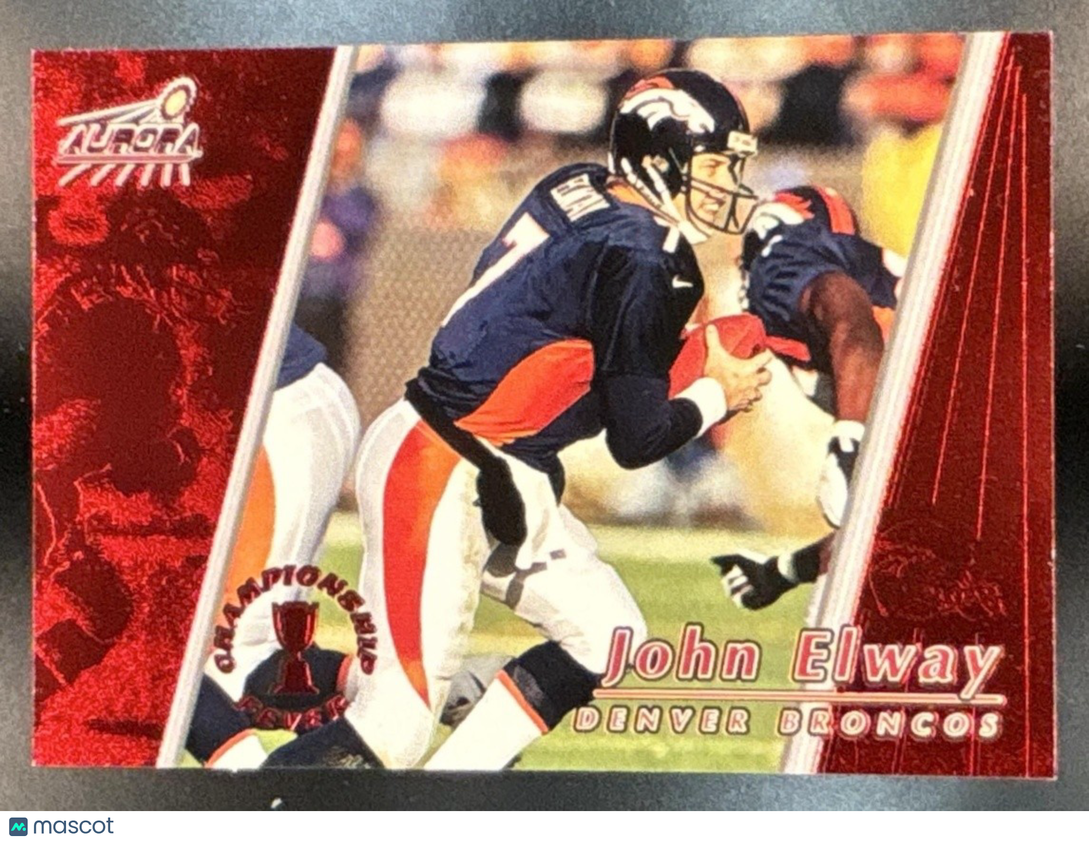 1998 Pacific Aurora John Elway Championship Fever Red #14 Denver Broncos