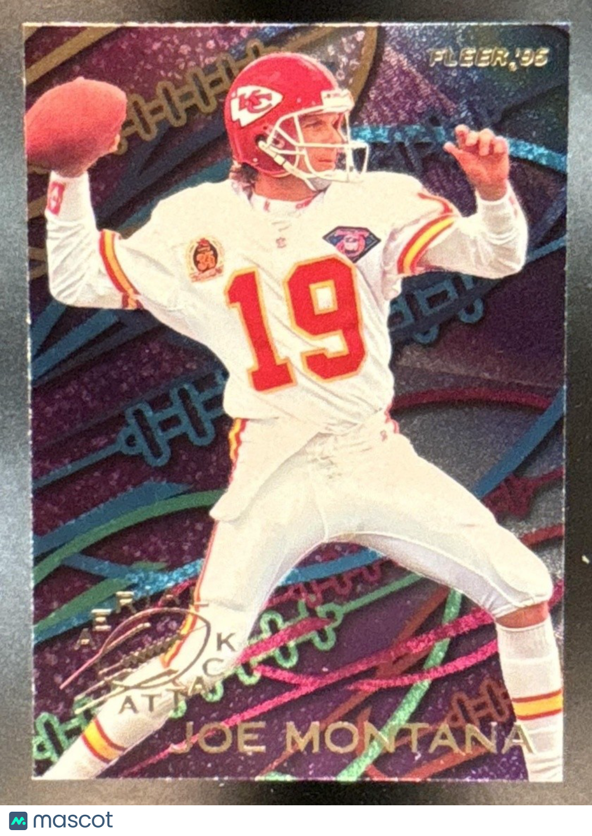 1995 Fleer Joe Montana Aerial Attack #3 Kansas City Chiefs