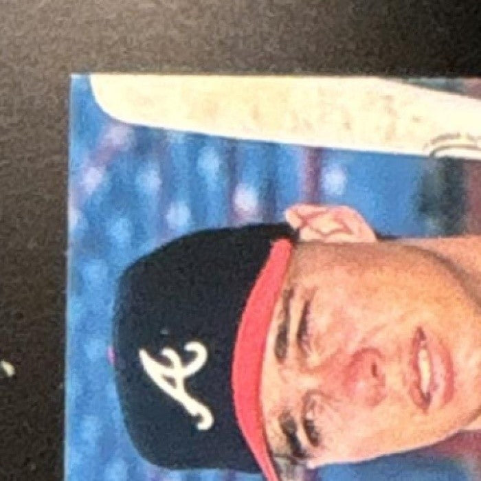1998 Pacific Aurora Chipper Jones Pennant Fever Platinum Blue /100 #10 Braves