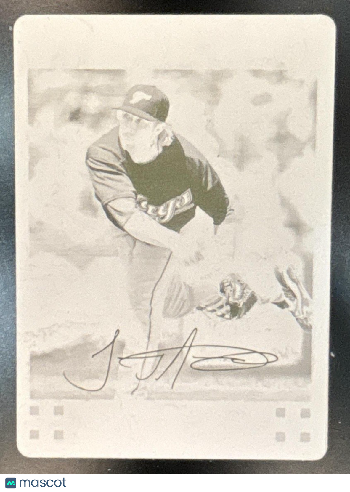 2008 Topps Updates & Highlights Jed Lowrie Printing Plates Black 1/1 RC Red Sox
