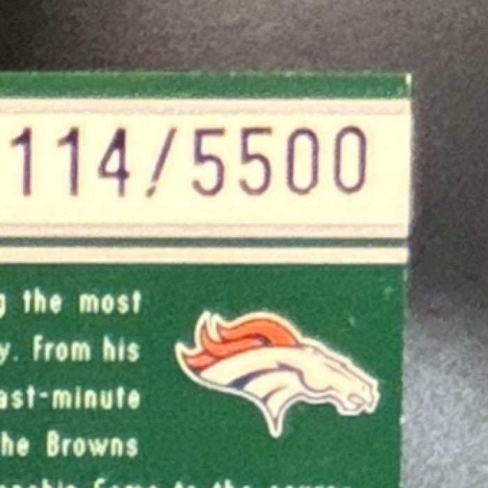 1998 SPx Finite John Elway /5500 #97 Denver Broncos