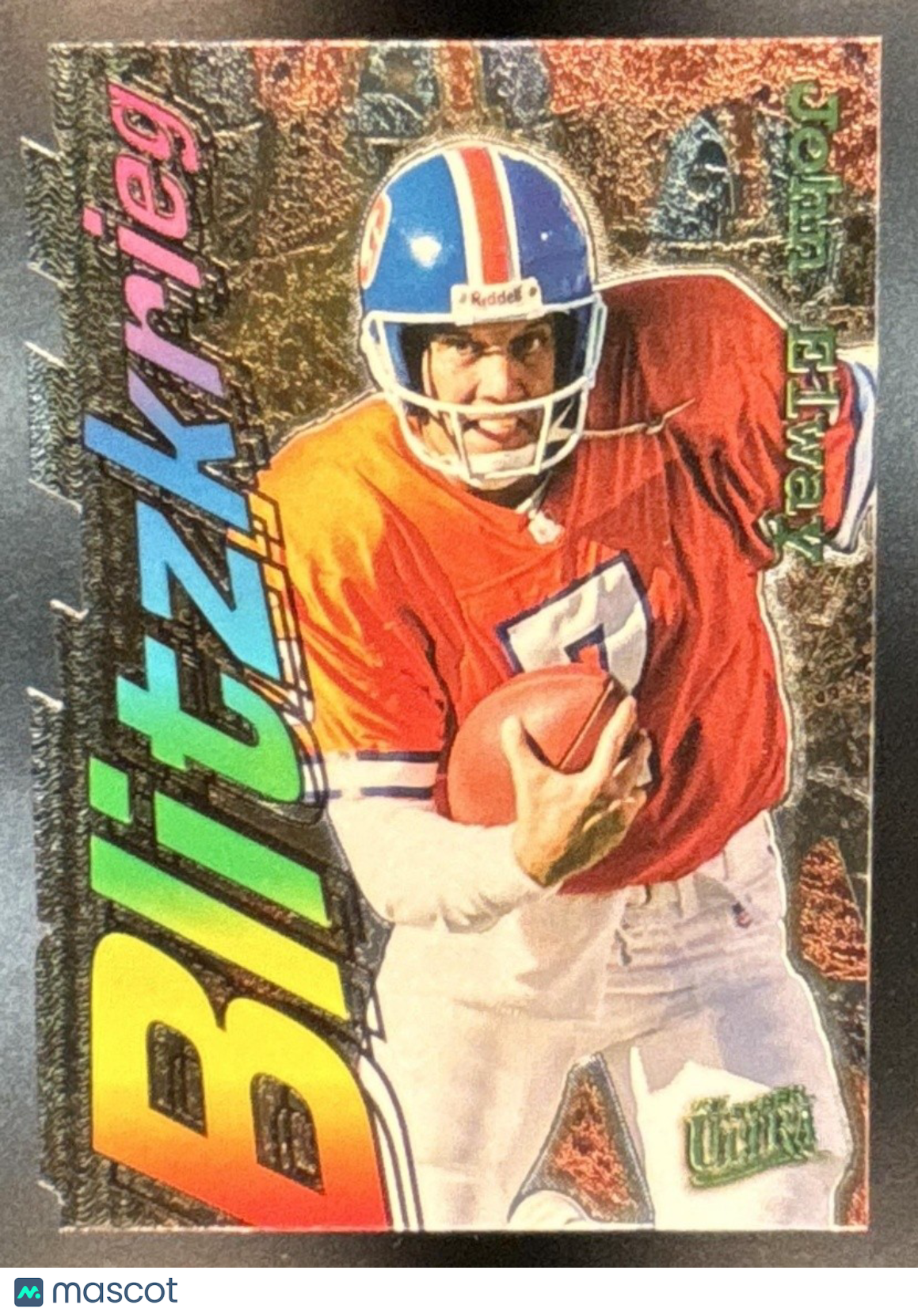 1997 Fleer Ultra John Elway Blitzkrieg Die Cut #15 Denver Broncos