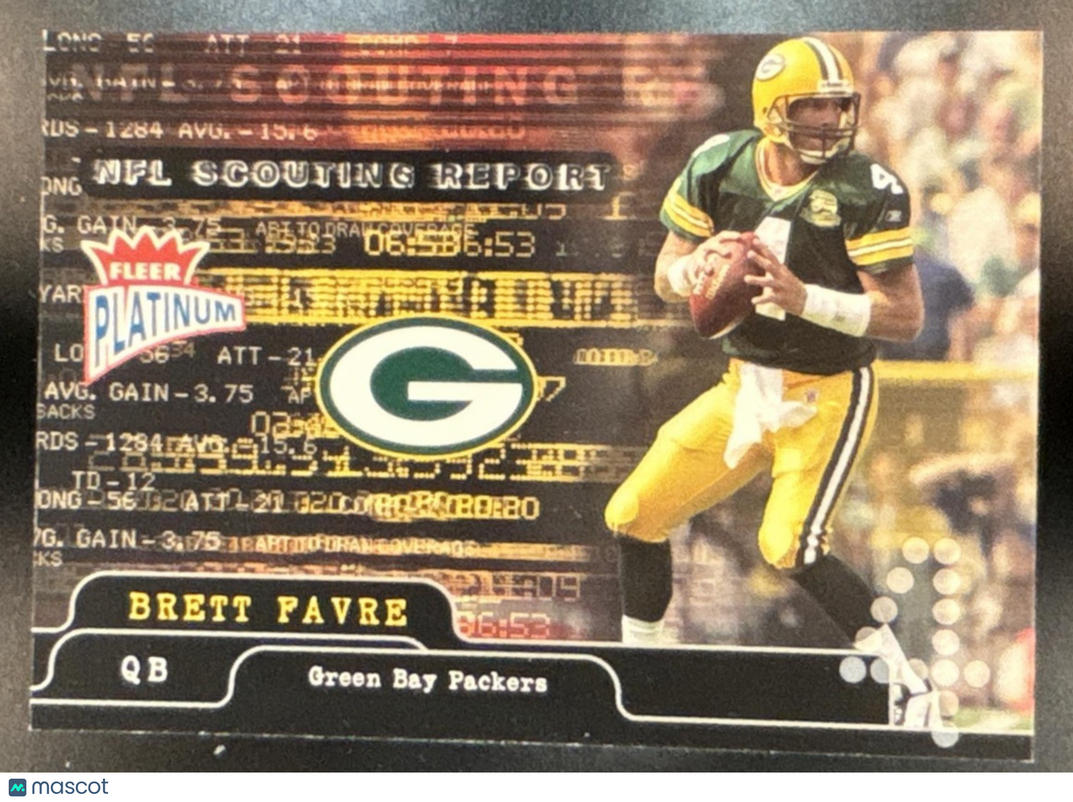 2004 Fleer Platinum Brett Favre NFL Scouting Report /250 #12 Green Bay Packers