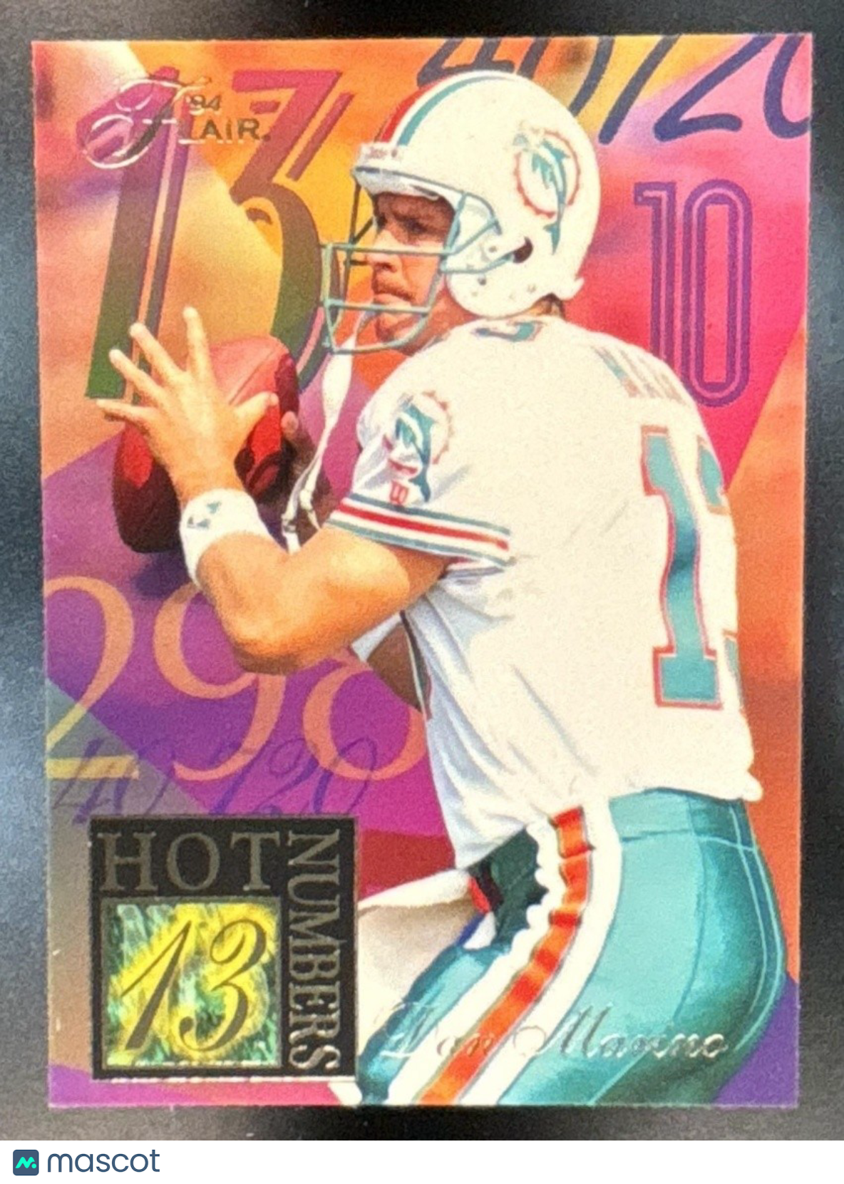 1994 Fleer Ultra Dan Marino Flair Hot Numbers #7 Miami Dolphins