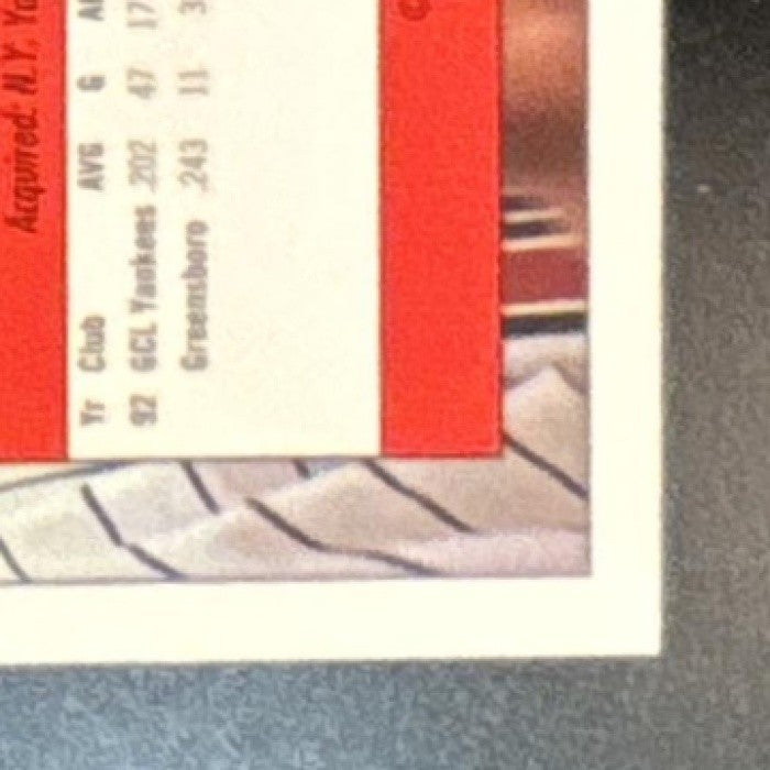 1992 Fleer Excel Derek Jeter #210