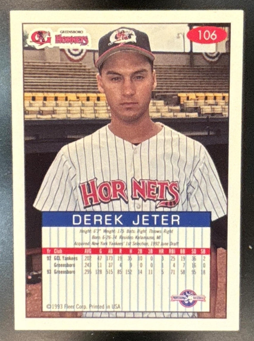 1993 Fleer Excel Derek Jeter #106