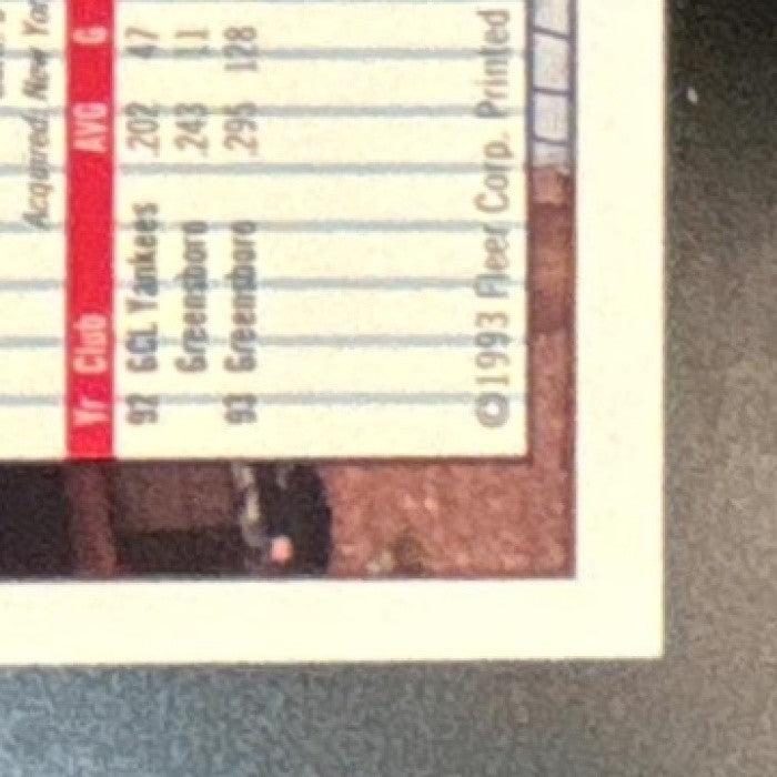 1993 Fleer Excel Derek Jeter #106