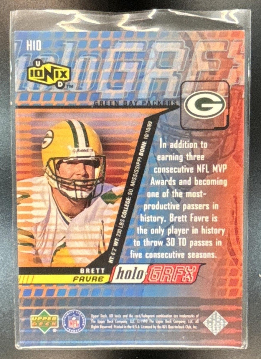 1999 Upper Deck UD Ionix Brett Favre HoloGrFX SSP #H10 Green Bay Packers