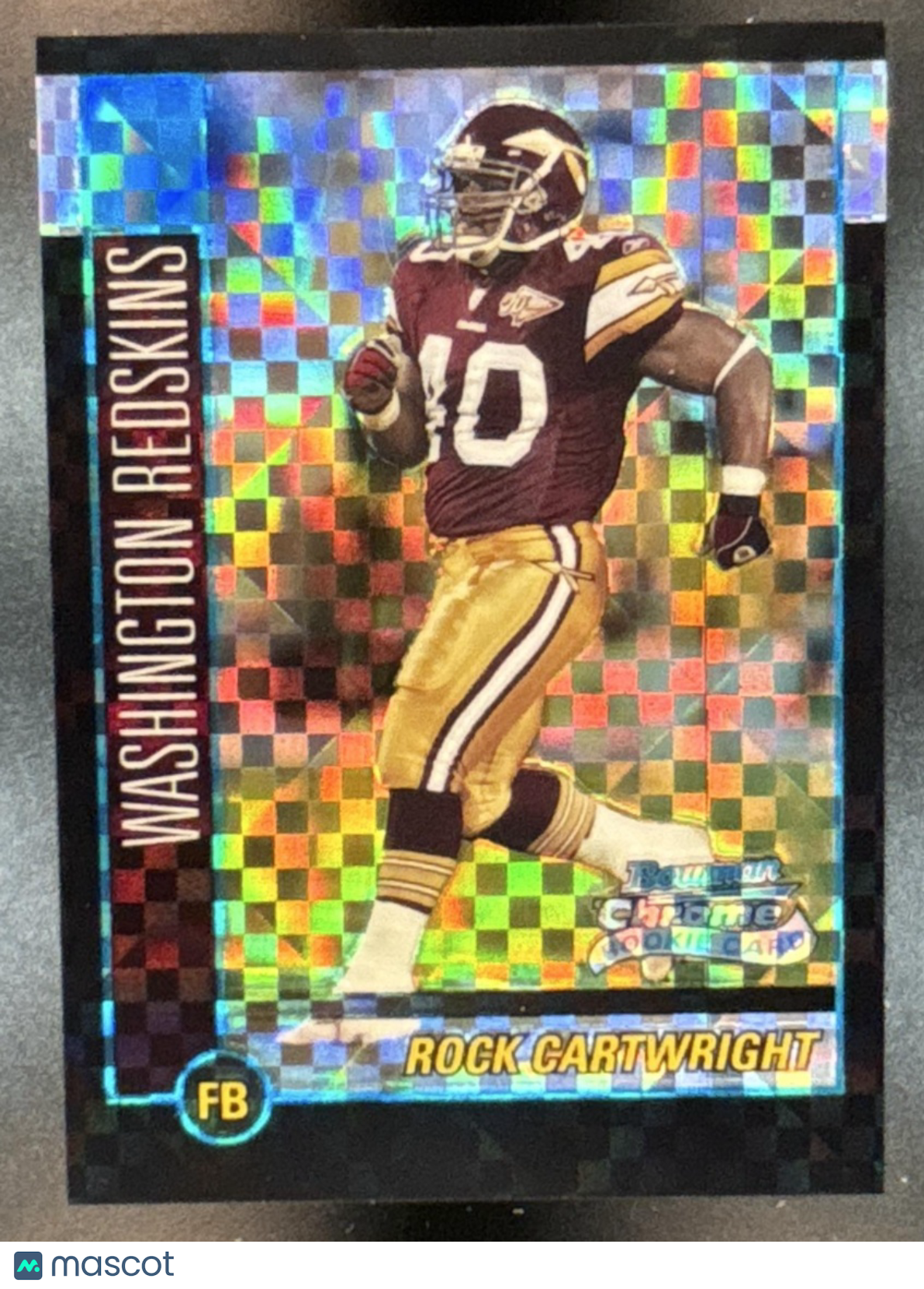 2002 Bowman Chrome Rock Cartwright Xfractors /250 #188 RC Washington Redskins