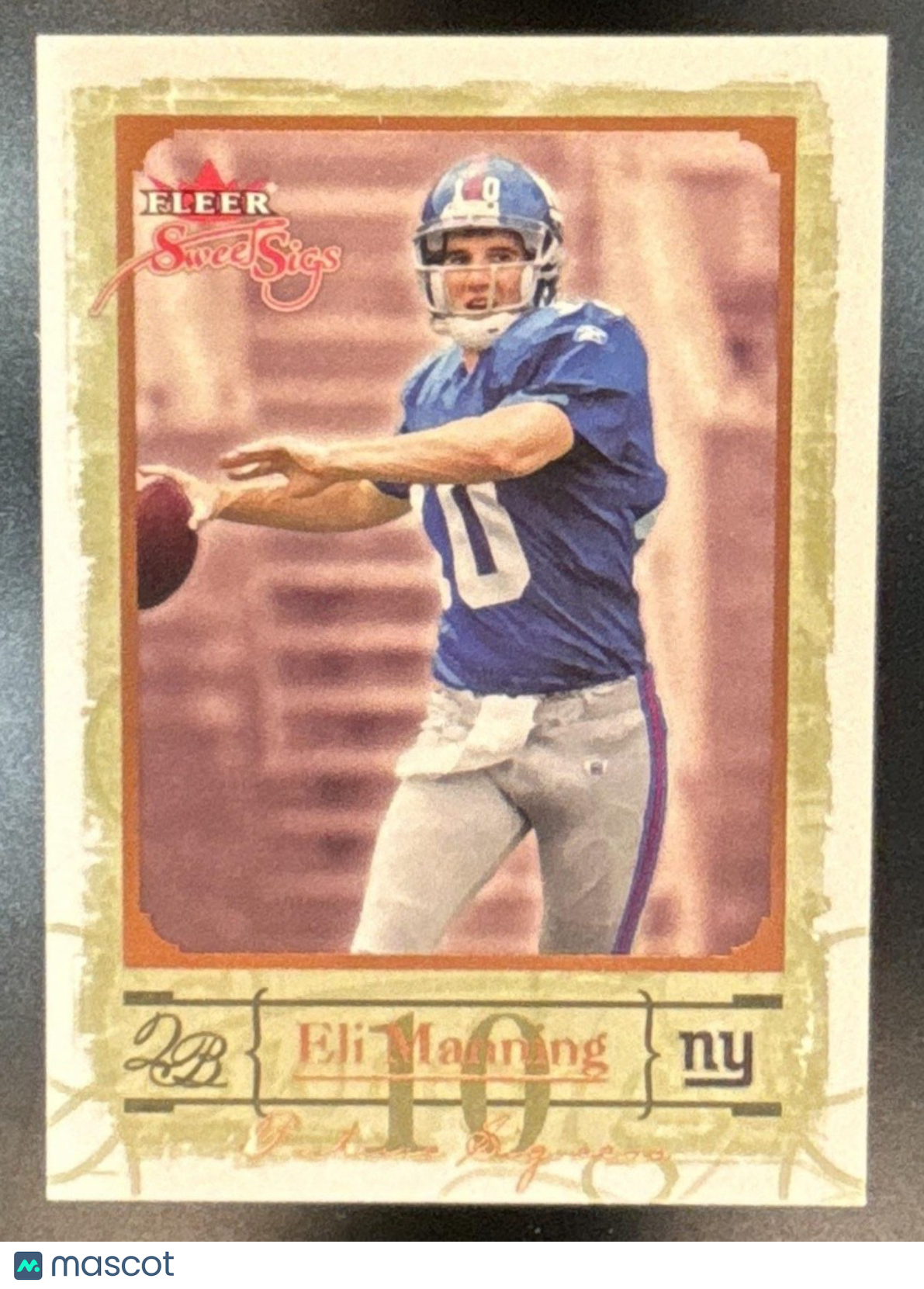 2004 Fleer Sweet Sigs Eli Manning /999 #77 RC New York Giants