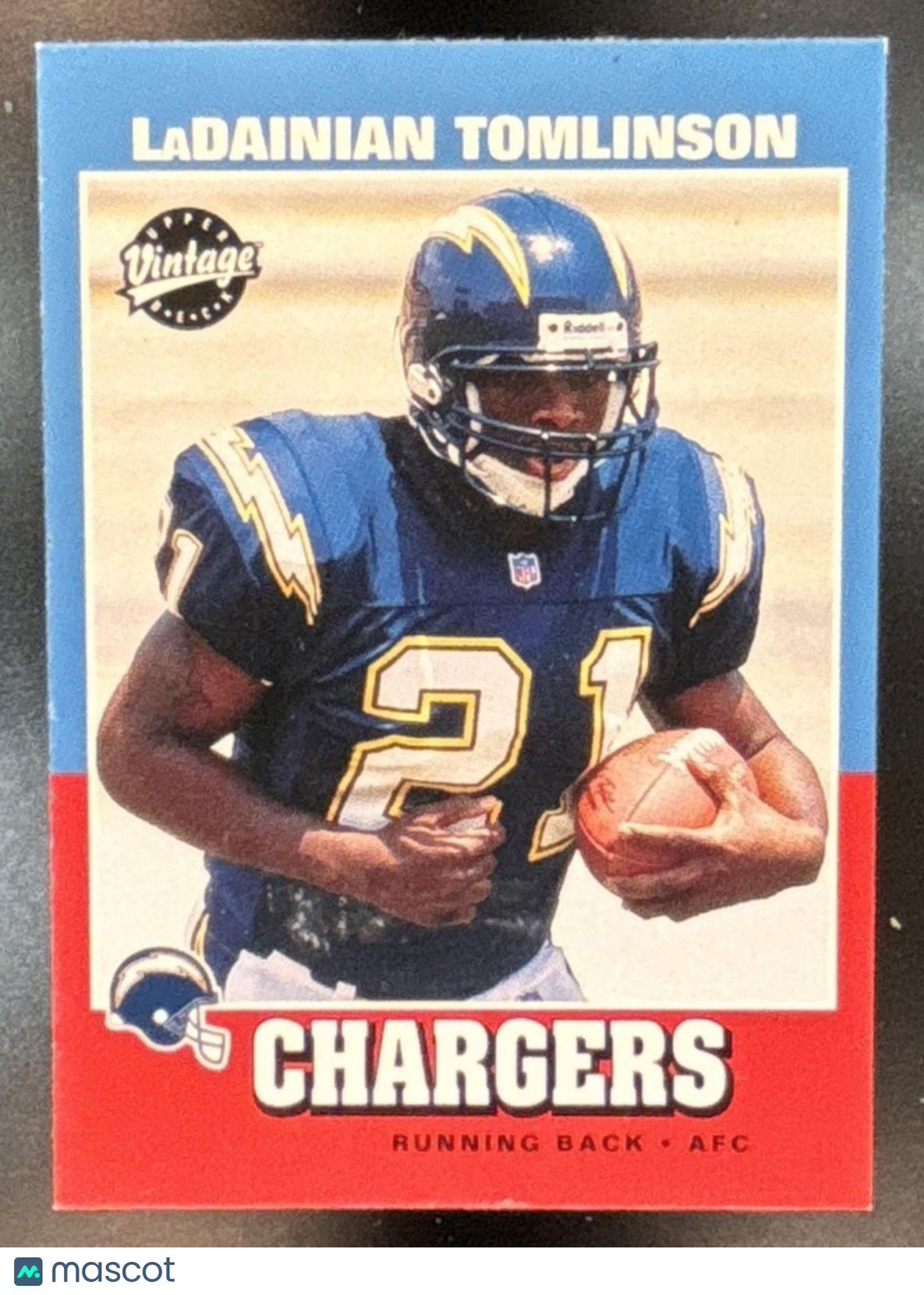 2001 Upper Deck Vintage LaDainian Tomlinson #252 RC San Diego Chargers