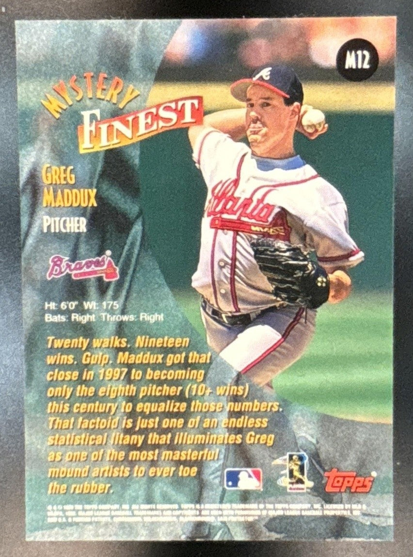 1998 Topps Greg Maddux Mystery Finest