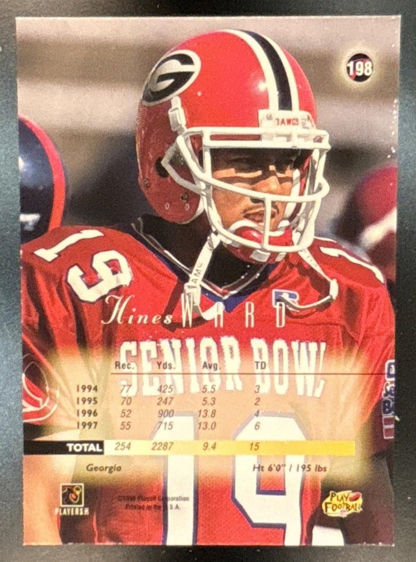 1998 Playoff Contenders Prestige Retail Hines Ward #198 RC Georgia Bulldogs